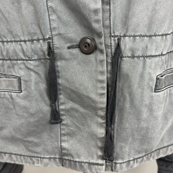Anthropologie Hei Hei Anorak Utility Military Jacket, Gray, Size Medium - Picture 8 of 16